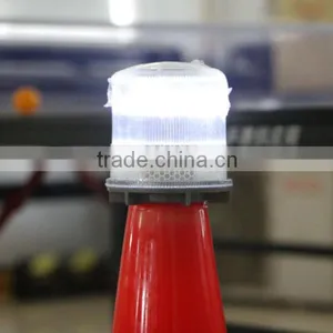 Solar Led Beacon Light, Blinking Amber LED Strobe Warning Light thumbnail-5