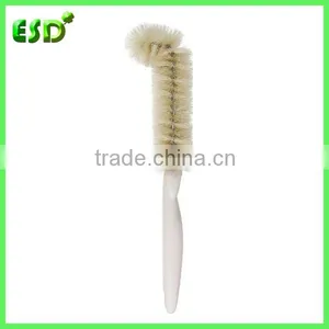 ESD Short Handle Boar Bristle Curve Cup and Bottle Cleaner Brush thumbnail-2