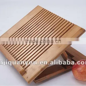 CP03 Foldable Bamboo Laptop Stand With Usb Cooling Fan thumbnail-1