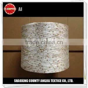 China Fancy Yarn Fishnet Yarn With Sequin for Knitting Scarf thumbnail-1