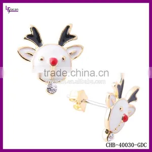 Christmas Promotional Gift 2016 14K Gold Elk Tragus Piercing Jewelry thumbnail-1
