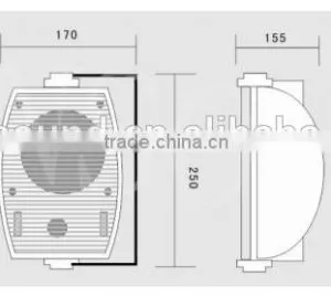 FT-205 Professional Indoor and Out Door Wall Speaker, pa Speaker thumbnail-5