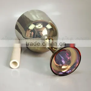Light Titanium Quartz Crystal Singing Grail With Handle or Stand thumbnail-1