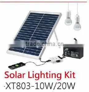 Portable Solar Panel/Small Solar Lighting Kits 10W 20W thumbnail-1