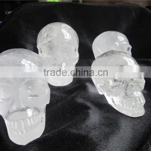 Natural Rock Crystal Skull, White Crystal Skull, Charming Crystal Skull thumbnail-1