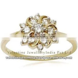 Gold Jewelry Rings, Diamond Gold Jewelry, Spiral Gold Ring thumbnail-1
