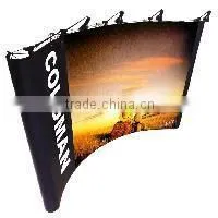 Easy Assembled Folding Pop up Display Stand, Aluminum Spring Pop up Backdrop Wall thumbnail-1