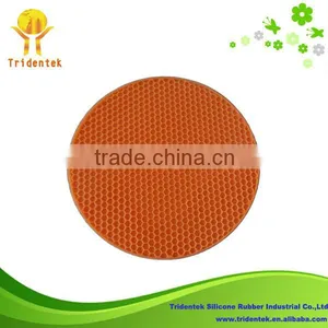 Heat- Resistant Round Silicone Heat Resistant Glass Table Mat thumbnail-1