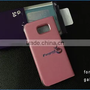 2015 Hot Sale Cell Phone Case for S6 Case. Leather Flip Case for Samsung Galaxy S6 thumbnail-5