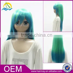 Green Dark Blue Dark Pink Colorful Naruto Cosplay Wig Sex Hatsune Miku Cosplay Wig thumbnail-1