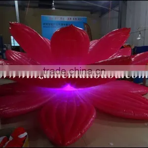 Red Decorative Inflatable Flower With Light thumbnail-1
