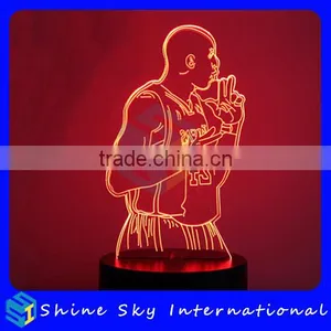 Customizable 7 Colors Light Flashing LED Night Light Creative Acrylic Decoration Night Light For Halloween Christmas thumbnail-6
