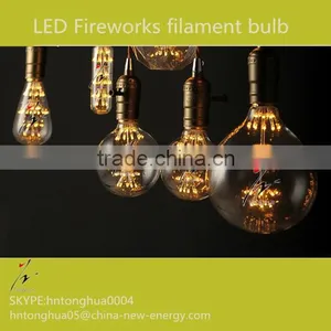 LED Fireworks Filament Light Edison Screw Vintage Globe Filament Light Bulb thumbnail-1