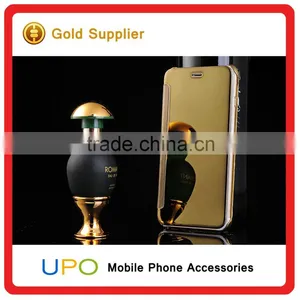[UPO] New Arrival Luxury Full Curved Screen Clear View Flip Leather Electroplate Mirror Case for IPhone 6 Plus/6s Plus thumbnail-4