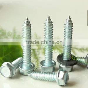 China Manufacture Supplier C1022 Slivery Hex Head Self Tapping Screw With EPDM thumbnail-1