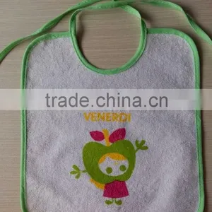 100% Cotton Terry Jacquard Bib for Baby thumbnail-1