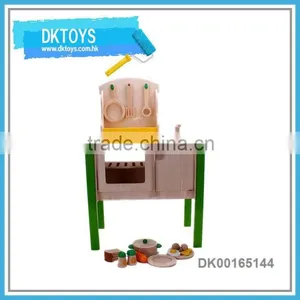 Kids Love Play Emulational Big Wooden Kitchen Set Toy thumbnail-1