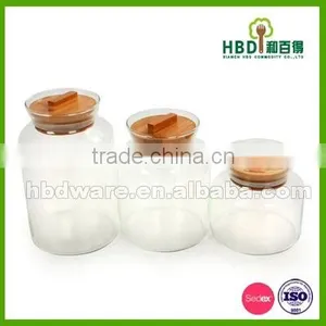 Glass Storage Containers Set With Bamboo Lid thumbnail-3