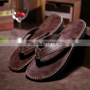 Men Leather Slippers PU Sandals thumbnail-2