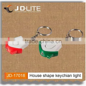 Cheap Plastic Keychain With House Shape, Led Key Ring Light for Promotion thumbnail-1
