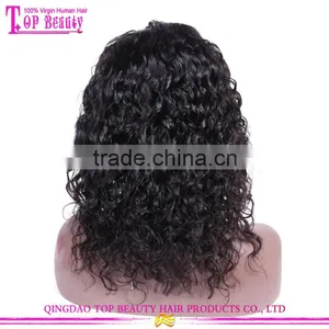 Wholesale Price Lace Wig Human Hair Virgin Brazilian Human Hair Wig 14 Inch Curly Hair Wig thumbnail-3