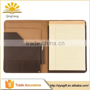 Real Leather Removable Pages Refillable Business Notebooks With Pen Loop Portfolio thumbnail-3