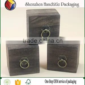 OEM Handmade Luxury Wooden Watch Box Laser Cutting Logo thumbnail-2