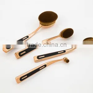 Super Quality Pro4 Makeup Brushes Toothbrush Oval Makeup Brush Foundation Powder Kit Golf Shape Pipe Makeup Brushes Set 4pcs/set thumbnail-4