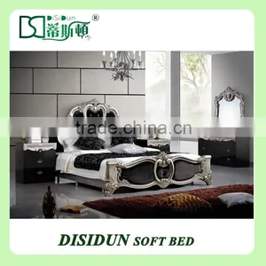 Luxury Leather Bed Double Bed of Modern Furniture DS-6063 thumbnail-1