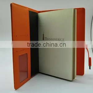 Diary With Usb for Promotional Event Embossing Your Logo on Diary Usb thumbnail-1