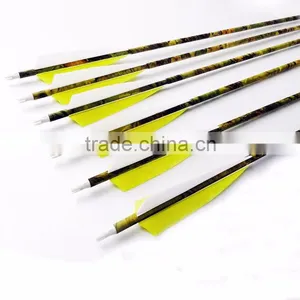 Wholesale 31" Camo Feather Carbon Arrow for Compound Bow and Carbon Arrow thumbnail-3
