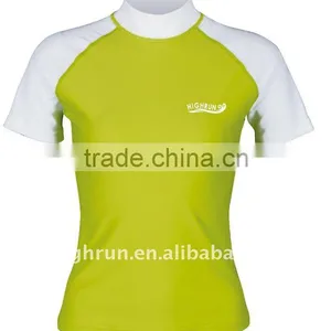 Wholesale Short Sleeve Blank Mma Rash Guard for Surfing thumbnail-1