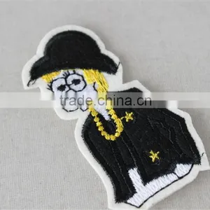 Funny Design Jeans Patches Custom Patch Sew on Patches Custom Embroidery Patch for School Uniform thumbnail-4