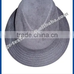 Brown Corduroy Fedora Hat thumbnail-1