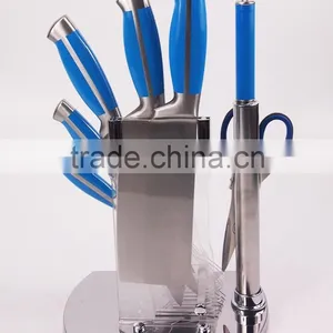 New Design Complete Royal 5 Pcs Kitchen Knife Set With Rack thumbnail-2