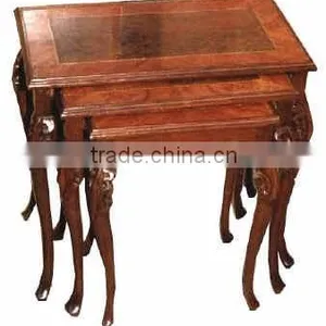 Antique French Nest of Three Tables thumbnail-1