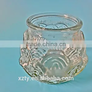 Candle Eco-friendly Glass Lotus Flower WAX Candle Jar thumbnail-3