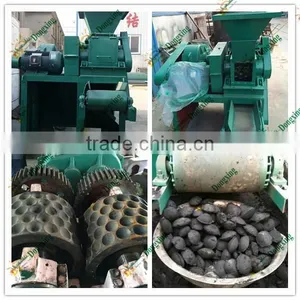 Double Rollers Pressure Coal Ball Briquette Machine Price thumbnail-1