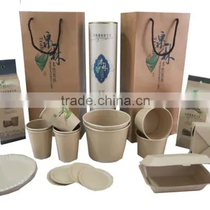 Unbleached Disposable Heat Proof Paper Food Packing Box thumbnail-3