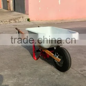 Electric Wheelbarrow With Wood Handle/wheelbarrow thumbnail-1