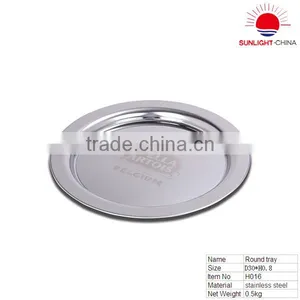Stainless Steel Round Compartment Metal Serving Tray Manufacturing Company thumbnail-1