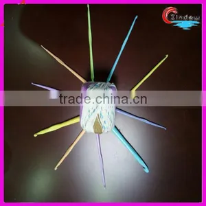 Plastic Crochet Hook With Fancy Yarn Knitting Bamboo Cotton Yarn thumbnail-1