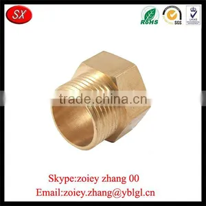 High Precision Customized Made Brass Pipe Fittng Reducer Bushing thumbnail-5