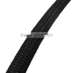 12" Black Nylon Stainless Steel Braided -8AN AN8 8-AN Fuel Hose Oil Gas Hose thumbnail-2