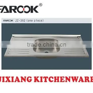 JZ-392 Factory Supply 1.5m Stainless Steel Kitchen Sink thumbnail-1