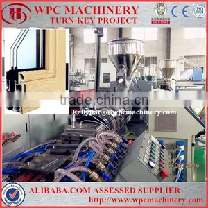 Low Price of Wood Plastic Composite Profile Extrusion Making Machine thumbnail-3