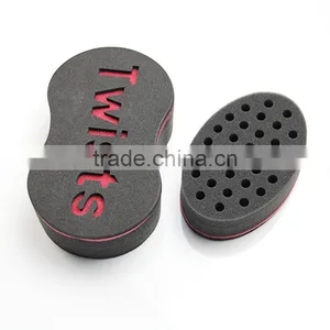 2016 JLY Black Sponge Magic Twist Hair Sponge Brush With Logo thumbnail-6