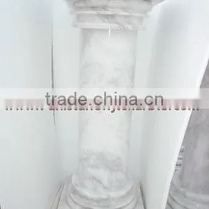 DECORATIVE ZIARAT WHITE MARBLE PEDESTALS thumbnail-1