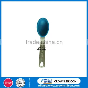 Five Different Size Kitchenware Silicone Spoon, Tableware Silicone Measuring Spoon thumbnail-5