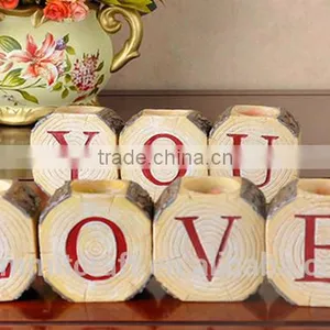 Resin Letter Candle Holders Party Decoration Decorations Wedding thumbnail-6